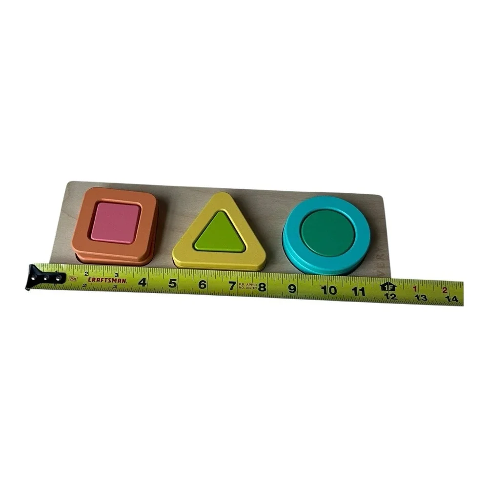 Lovevery Geo Shapes Wooden 3D Toddler Puzzle The Realist Play Kit Montessori Toy